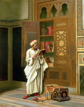 scholar Ludwig Deutsch Orientalism Araber Oil Paintings